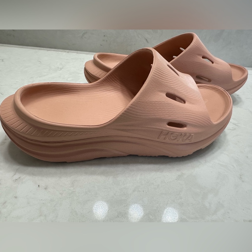 HOKA Recovery Slide, Size 8, Light Peach - Picture 6 of 9